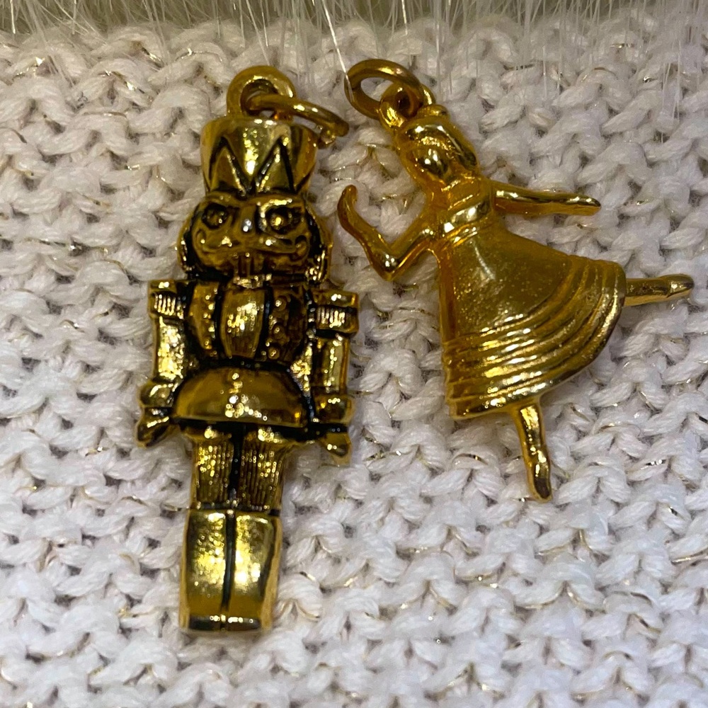 Clara Nutcracker Ballet Charm Pendant Necklace Gold Ballerina Jewelry girl women